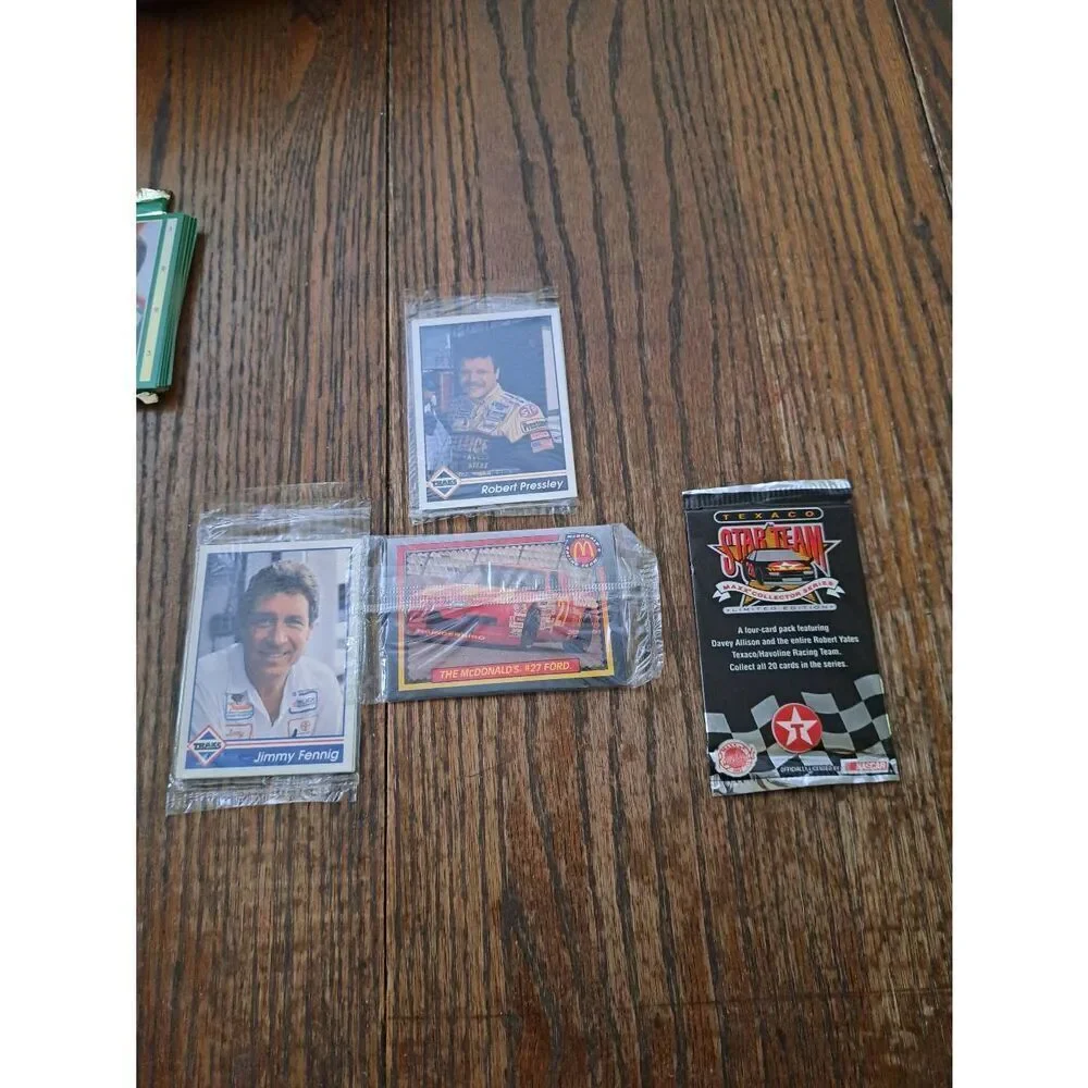 Vintage NASCAR Card Lot 1992-1993 Sealed Packs Trax Maxx McDonald's Davy Allison
